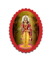 Murugan Wall Decorative Showpiece 6 X 8 Inch | 4 MM MDF Wooden Glossy Sublimation Print | Back Hook Wall Hanging | Home Temple & Living Room Decor (F56960)