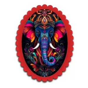 Ganesha Wall Decorative Showpiece 6 X 8 Inch | 4 MM MDF Wooden Glossy Sublimation Print | Back Hook Wall Hanging | Home Temple & Living Room Decor (F56976) Ganesha Wall Decorative Showpiece 6 X 8 Inch | 4 MM MDF Wooden Glossy Sublimation Print | Back Hook Wall Hanging | Home Temple & Living Room Decor (F56976)