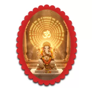 Ganesha Wall Decorative Showpiece 6 X 8 Inch | 4 MM MDF Wooden Glossy Sublimation Print | Back Hook Wall Hanging | Home Temple & Living Room Decor (F56979) Ganesha Wall Decorative Showpiece 6 X 8 Inch | 4 MM MDF Wooden Glossy Sublimation Print | Back Hook Wall Hanging | Home Temple & Living Room Decor (F56979)