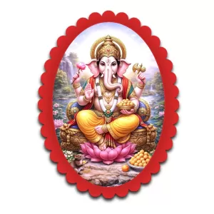 Ganesha Wall Decorative Showpiece 6 X 8 Inch | 4 MM MDF Wooden Glossy Sublimation Print | Back Hook Wall Hanging | Home Temple & Living Room Decor (F56981) Ganesha Wall Decorative Showpiece 6 X 8 Inch | 4 MM MDF Wooden Glossy Sublimation Print | Back Hook Wall Hanging | Home Temple & Living Room Decor (F56981)
