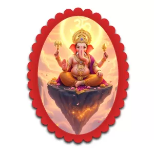 Ganesha Wall Decorative Showpiece 6 X 8 Inch | 4 MM MDF Wooden Glossy Sublimation Print | Back Hook Wall Hanging | Home Temple & Living Room Decor (F56983) Ganesha Wall Decorative Showpiece 6 X 8 Inch | 4 MM MDF Wooden Glossy Sublimation Print | Back Hook Wall Hanging | Home Temple & Living Room Decor (F56983)