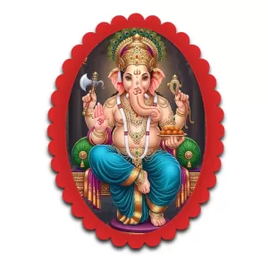 Ganesha Wall Decorative Showpiece 6 X 8 Inch | 4 MM MDF Wooden Glossy Sublimation Print | Back Hook Wall Hanging | Home Temple & Living Room Decor (F56989) Ganesha Wall Decorative Showpiece 6 X 8 Inch | 4 MM MDF Wooden Glossy Sublimation Print | Back Hook Wall Hanging | Home Temple & Living Room Decor (F56989)