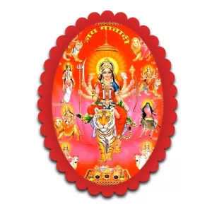 Durga Wall Decorative Showpiece 6 X 8 Inch | 4 MM MDF Wooden Glossy Sublimation Print | Back Hook Wall Hanging | Home Temple & Living Room Decor (F56992) Durga Wall Decorative Showpiece 6 X 8 Inch | 4 MM MDF Wooden Glossy Sublimation Print | Back Hook Wall Hanging | Home Temple & Living Room Decor (F56992)