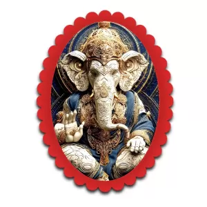 Ganesha Wall Decorative Showpiece 6 X 8 Inch | 4 MM MDF Wooden Glossy Sublimation Print | Back Hook Wall Hanging | Home Temple & Living Room Decor (F56995) Ganesha Wall Decorative Showpiece 6 X 8 Inch | 4 MM MDF Wooden Glossy Sublimation Print | Back Hook Wall Hanging | Home Temple & Living Room Decor (F56995)