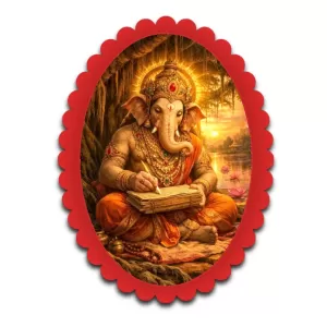 Ganesha Wall Decorative Showpiece 6 X 8 Inch | 4 MM MDF Wooden Glossy Sublimation Print | Back Hook Wall Hanging | Home Temple & Living Room Decor (F57001) Ganesha Wall Decorative Showpiece 6 X 8 Inch | 4 MM MDF Wooden Glossy Sublimation Print | Back Hook Wall Hanging | Home Temple & Living Room Decor (F57001)