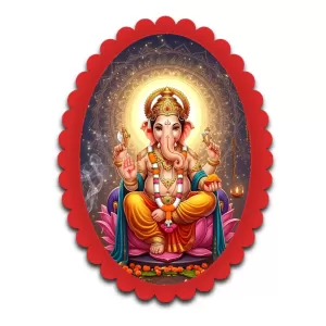 Ganesha Wall Decorative Showpiece 6 X 8 Inch | 4 MM MDF Wooden Glossy Sublimation Print | Back Hook Wall Hanging | Home Temple & Living Room Decor (F57042) Ganesha Wall Decorative Showpiece 6 X 8 Inch | 4 MM MDF Wooden Glossy Sublimation Print | Back Hook Wall Hanging | Home Temple & Living Room Decor (F57042)