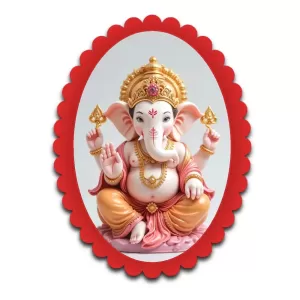 Ganesha Wall Decorative Showpiece 6 X 8 Inch | 4 MM MDF Wooden Glossy Sublimation Print | Back Hook Wall Hanging | Home Temple & Living Room Decor (F57045) Ganesha Wall Decorative Showpiece 6 X 8 Inch | 4 MM MDF Wooden Glossy Sublimation Print | Back Hook Wall Hanging | Home Temple & Living Room Decor (F57045)