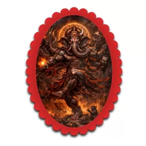 Ganesha Wall Decorative Showpiece 6 X 8 Inch | 4 MM MDF Wooden Glossy Sublimation Print | Back Hook Wall Hanging | Home Temple & Living Room Decor (F57050) Ganesha Wall Decorative Showpiece 6 X 8 Inch | 4 MM MDF Wooden Glossy Sublimation Print | Back Hook Wall Hanging | Home Temple & Living Room Decor (F57050)
