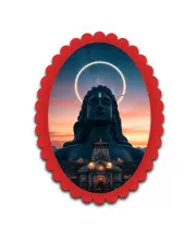 Shiva Wall Decorative Showpiece 6 X 8 Inch | 4 MM MDF Wooden Glossy Sublimation Print | Back Hook Wall Hanging | Home Temple & Living Room Decor (F57131)