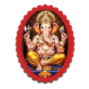 Ganesha Wall Decorative Showpiece 6 X 8 Inch | 4 MM MDF Wooden Glossy Sublimation Print | Back Hook Wall Hanging | Home Temple & Living Room Decor (F57148) Ganesha Wall Decorative Showpiece 6 X 8 Inch | 4 MM MDF Wooden Glossy Sublimation Print | Back Hook Wall Hanging | Home Temple & Living Room Decor (F57148)