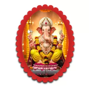 Ganesha Wall Decorative Showpiece 6 X 8 Inch | 4 MM MDF Wooden Glossy Sublimation Print | Back Hook Wall Hanging | Home Temple & Living Room Decor (F57151) Ganesha Wall Decorative Showpiece 6 X 8 Inch | 4 MM MDF Wooden Glossy Sublimation Print | Back Hook Wall Hanging | Home Temple & Living Room Decor (F57151)