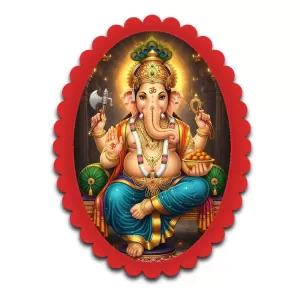 Ganesha Wall Decorative Showpiece 6 X 8 Inch | 4 MM MDF Wooden Glossy Sublimation Print | Back Hook Wall Hanging | Home Temple & Living Room Decor (F57158) Ganesha Wall Decorative Showpiece 6 X 8 Inch | 4 MM MDF Wooden Glossy Sublimation Print | Back Hook Wall Hanging | Home Temple & Living Room Decor (F57158)