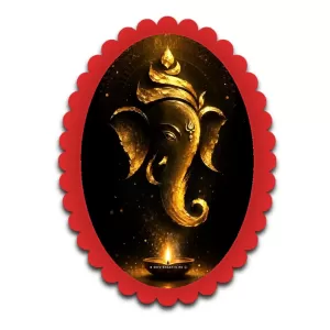 Ganesha Wall Decorative Showpiece 6 X 8 Inch | 4 MM MDF Wooden Glossy Sublimation Print | Back Hook Wall Hanging | Home Temple & Living Room Decor (F57160) Ganesha Wall Decorative Showpiece 6 X 8 Inch | 4 MM MDF Wooden Glossy Sublimation Print | Back Hook Wall Hanging | Home Temple & Living Room Decor (F57160)