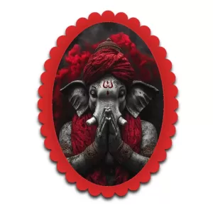 Ganesha Wall Decorative Showpiece 6 X 8 Inch | 4 MM MDF Wooden Glossy Sublimation Print | Back Hook Wall Hanging | Home Temple & Living Room Decor (F57162) Ganesha Wall Decorative Showpiece 6 X 8 Inch | 4 MM MDF Wooden Glossy Sublimation Print | Back Hook Wall Hanging | Home Temple & Living Room Decor (F57162)