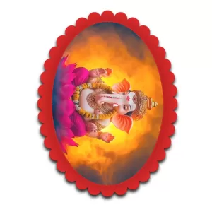 Ganesha Wall Decorative Showpiece 6 X 8 Inch | 4 MM MDF Wooden Glossy Sublimation Print | Back Hook Wall Hanging | Home Temple & Living Room Decor (F57169) Ganesha Wall Decorative Showpiece 6 X 8 Inch | 4 MM MDF Wooden Glossy Sublimation Print | Back Hook Wall Hanging | Home Temple & Living Room Decor (F57169)