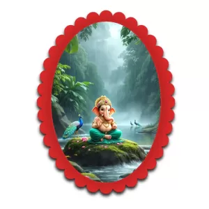 Ganesha Wall Decorative Showpiece 6 X 8 Inch | 4 MM MDF Wooden Glossy Sublimation Print | Back Hook Wall Hanging | Home Temple & Living Room Decor (F57177) Ganesha Wall Decorative Showpiece 6 X 8 Inch | 4 MM MDF Wooden Glossy Sublimation Print | Back Hook Wall Hanging | Home Temple & Living Room Decor (F57177)