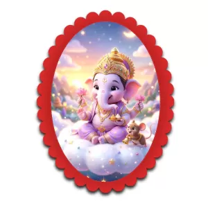 Ganesha Wall Decorative Showpiece 6 X 8 Inch | 4 MM MDF Wooden Glossy Sublimation Print | Back Hook Wall Hanging | Home Temple & Living Room Decor (F57190) Ganesha Wall Decorative Showpiece 6 X 8 Inch | 4 MM MDF Wooden Glossy Sublimation Print | Back Hook Wall Hanging | Home Temple & Living Room Decor (F57190)