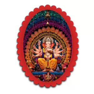 Ganesha Wall Decorative Showpiece 6 X 8 Inch | 4 MM MDF Wooden Glossy Sublimation Print | Back Hook Wall Hanging | Home Temple & Living Room Decor (F57192) Ganesha Wall Decorative Showpiece 6 X 8 Inch | 4 MM MDF Wooden Glossy Sublimation Print | Back Hook Wall Hanging | Home Temple & Living Room Decor (F57192)