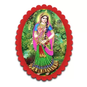Radha Wall Decorative Showpiece 6 X 8 Inch | 4 MM MDF Wooden Glossy Sublimation Print | Back Hook Wall Hanging | Home Temple & Living Room Decor (F57212) Radha Wall Decorative Showpiece 6 X 8 Inch | 4 MM MDF Wooden Glossy Sublimation Print | Back Hook Wall Hanging | Home Temple & Living Room Decor (F57212)