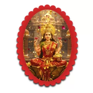 Lakshmi Wall Decorative Showpiece 6 X 8 Inch | 4 MM MDF Wooden Glossy Sublimation Print | Back Hook Wall Hanging | Home Temple & Living Room Decor (F57218) Lakshmi Wall Decorative Showpiece 6 X 8 Inch | 4 MM MDF Wooden Glossy Sublimation Print | Back Hook Wall Hanging | Home Temple & Living Room Decor (F57218)