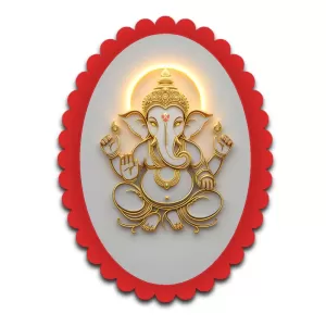 Ganesha Wall Decorative Showpiece 6 X 8 Inch | 4 MM MDF Wooden Glossy Sublimation Print | Back Hook Wall Hanging | Home Temple & Living Room Decor (F57219) Ganesha Wall Decorative Showpiece 6 X 8 Inch | 4 MM MDF Wooden Glossy Sublimation Print | Back Hook Wall Hanging | Home Temple & Living Room Decor (F57219)
