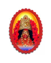 Maa Tara Wall Decorative Showpiece 6 X 8 Inch | 4 MM MDF Wooden Glossy Sublimation Print | Back Hook Wall Hanging | Home Temple & Living Room Decor (F57222)