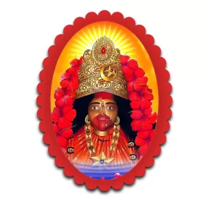 Maa Tara Wall Decorative Showpiece 6 X 8 Inch | 4 MM MDF Wooden Glossy Sublimation Print | Back Hook Wall Hanging | Home Temple & Living Room Decor (F57222)