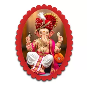 Ganesha Wall Decorative Showpiece 6 X 8 Inch | 4 MM MDF Wooden Glossy Sublimation Print | Back Hook Wall Hanging | Home Temple & Living Room Decor (F57239) Ganesha Wall Decorative Showpiece 6 X 8 Inch | 4 MM MDF Wooden Glossy Sublimation Print | Back Hook Wall Hanging | Home Temple & Living Room Decor (F57239)