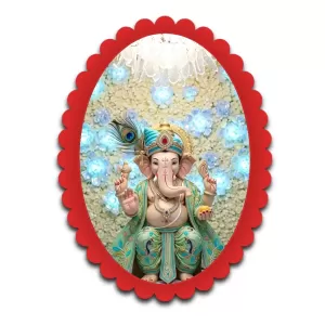 Ganesha Wall Decorative Showpiece 6 X 8 Inch | 4 MM MDF Wooden Glossy Sublimation Print | Back Hook Wall Hanging | Home Temple & Living Room Decor (F57244) Ganesha Wall Decorative Showpiece 6 X 8 Inch | 4 MM MDF Wooden Glossy Sublimation Print | Back Hook Wall Hanging | Home Temple & Living Room Decor (F57244)