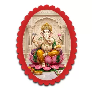 Ganesha Wall Decorative Showpiece 6 X 8 Inch | 4 MM MDF Wooden Glossy Sublimation Print | Back Hook Wall Hanging | Home Temple & Living Room Decor (F57261) Ganesha Wall Decorative Showpiece 6 X 8 Inch | 4 MM MDF Wooden Glossy Sublimation Print | Back Hook Wall Hanging | Home Temple & Living Room Decor (F57261)