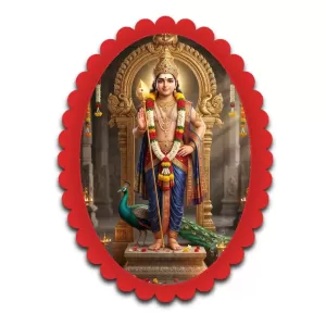 Lord Murugan Wall Decorative Showpiece 6 X 8 Inch | 4 MM MDF Wooden Glossy Sublimation Print | Back Hook Wall Hanging | Home Temple & Living Room Decor (F57264) Lord Murugan Wall Decorative Showpiece 6 X 8 Inch | 4 MM MDF Wooden Glossy Sublimation Print | Back Hook Wall Hanging | Home Temple & Living Room Decor (F57264)
