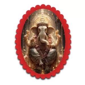 Ganesha Wall Decorative Showpiece 6 X 8 Inch | 4 MM MDF Wooden Glossy Sublimation Print | Back Hook Wall Hanging | Home Temple & Living Room Decor (F57289) Ganesha Wall Decorative Showpiece 6 X 8 Inch | 4 MM MDF Wooden Glossy Sublimation Print | Back Hook Wall Hanging | Home Temple & Living Room Decor (F57289)
