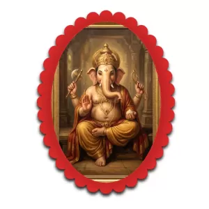 Ganesha Wall Decorative Showpiece 6 X 8 Inch | 4 MM MDF Wooden Glossy Sublimation Print | Back Hook Wall Hanging | Home Temple & Living Room Decor (F57306) Ganesha Wall Decorative Showpiece 6 X 8 Inch | 4 MM MDF Wooden Glossy Sublimation Print | Back Hook Wall Hanging | Home Temple & Living Room Decor (F57306)