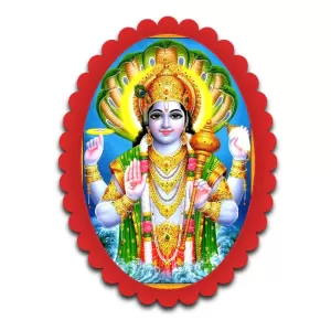 Vishnu Wall Decorative Showpiece 6 X 8 Inch | 4 MM MDF Wooden Glossy Sublimation Print | Back Hook Wall Hanging | Home Temple & Living Room Decor (F57309) Vishnu Wall Decorative Showpiece 6 X 8 Inch | 4 MM MDF Wooden Glossy Sublimation Print | Back Hook Wall Hanging | Home Temple & Living Room Decor (F57309)