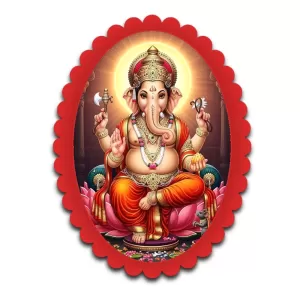 Ganesha Wall Decorative Showpiece 6 X 8 Inch | 4 MM MDF Wooden Glossy Sublimation Print | Back Hook Wall Hanging | Home Temple & Living Room Decor (F57321) Ganesha Wall Decorative Showpiece 6 X 8 Inch | 4 MM MDF Wooden Glossy Sublimation Print | Back Hook Wall Hanging | Home Temple & Living Room Decor (F57321)