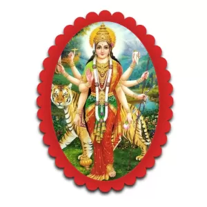 Durga Wall Decorative Showpiece 6 X 8 Inch | 4 MM MDF Wooden Glossy Sublimation Print | Back Hook Wall Hanging | Home Temple & Living Room Decor (F57327) Durga Wall Decorative Showpiece 6 X 8 Inch | 4 MM MDF Wooden Glossy Sublimation Print | Back Hook Wall Hanging | Home Temple & Living Room Decor (F57327)