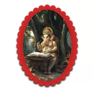 Ganesha Wall Decorative Showpiece 6 X 8 Inch | 4 MM MDF Wooden Glossy Sublimation Print | Back Hook Wall Hanging | Home Temple & Living Room Decor (F57344) Ganesha Wall Decorative Showpiece 6 X 8 Inch | 4 MM MDF Wooden Glossy Sublimation Print | Back Hook Wall Hanging | Home Temple & Living Room Decor (F57344)