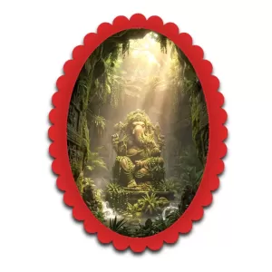Ganesha Wall Decorative Showpiece 6 X 8 Inch | 4 MM MDF Wooden Glossy Sublimation Print | Back Hook Wall Hanging | Home Temple & Living Room Decor (F57347) Ganesha Wall Decorative Showpiece 6 X 8 Inch | 4 MM MDF Wooden Glossy Sublimation Print | Back Hook Wall Hanging | Home Temple & Living Room Decor (F57347)