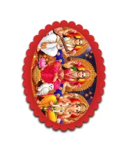 Lakshmi
Saraswati
Parvati Wall Decorative Showpiece 6 X 8 Inch | 4 MM MDF Wooden Glossy Sublimation Print | Back Hook Wall Hanging | Home Temple & Living Room Decor (F57358)
