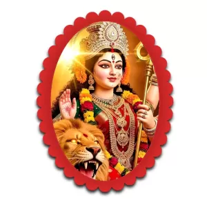 Durga Wall Decorative Showpiece 6 X 8 Inch | 4 MM MDF Wooden Glossy Sublimation Print | Back Hook Wall Hanging | Home Temple & Living Room Decor (F57359) Durga Wall Decorative Showpiece 6 X 8 Inch | 4 MM MDF Wooden Glossy Sublimation Print | Back Hook Wall Hanging | Home Temple & Living Room Decor (F57359)