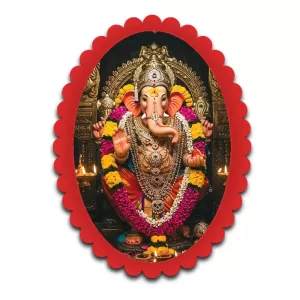 Ganesha Wall Decorative Showpiece 6 X 8 Inch | 4 MM MDF Wooden Glossy Sublimation Print | Back Hook Wall Hanging | Home Temple & Living Room Decor (F57365) Ganesha Wall Decorative Showpiece 6 X 8 Inch | 4 MM MDF Wooden Glossy Sublimation Print | Back Hook Wall Hanging | Home Temple & Living Room Decor (F57365)