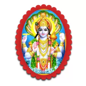 Vishnu Wall Decorative Showpiece 6 X 8 Inch | 4 MM MDF Wooden Glossy Sublimation Print | Back Hook Wall Hanging | Home Temple & Living Room Decor (F57368) Vishnu Wall Decorative Showpiece 6 X 8 Inch | 4 MM MDF Wooden Glossy Sublimation Print | Back Hook Wall Hanging | Home Temple & Living Room Decor (F57368)