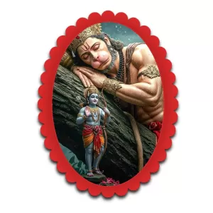 Hanuman Wall Decorative Showpiece 6 X 8 Inch | 4 MM MDF Wooden Glossy Sublimation Print | Back Hook Wall Hanging | Home Temple & Living Room Decor (F57369) Hanuman Wall Decorative Showpiece 6 X 8 Inch | 4 MM MDF Wooden Glossy Sublimation Print | Back Hook Wall Hanging | Home Temple & Living Room Decor (F57369)