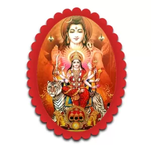 Durga Wall Decorative Showpiece 6 X 8 Inch | 4 MM MDF Wooden Glossy Sublimation Print | Back Hook Wall Hanging | Home Temple & Living Room Decor (F57398) Durga Wall Decorative Showpiece 6 X 8 Inch | 4 MM MDF Wooden Glossy Sublimation Print | Back Hook Wall Hanging | Home Temple & Living Room Decor (F57398)