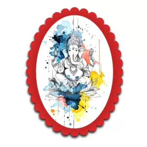 Ganesha Wall Decorative Showpiece 6 X 8 Inch | 4 MM MDF Wooden Glossy Sublimation Print | Back Hook Wall Hanging | Home Temple & Living Room Decor (F57433) Ganesha Wall Decorative Showpiece 6 X 8 Inch | 4 MM MDF Wooden Glossy Sublimation Print | Back Hook Wall Hanging | Home Temple & Living Room Decor (F57433)