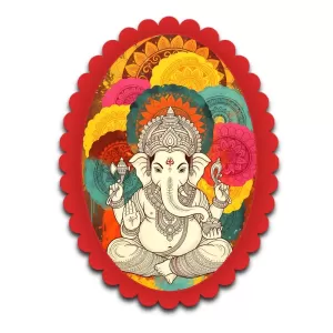 Ganesha Wall Decorative Showpiece 6 X 8 Inch | 4 MM MDF Wooden Glossy Sublimation Print | Back Hook Wall Hanging | Home Temple & Living Room Decor (F57437) Ganesha Wall Decorative Showpiece 6 X 8 Inch | 4 MM MDF Wooden Glossy Sublimation Print | Back Hook Wall Hanging | Home Temple & Living Room Decor (F57437)