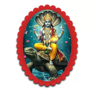 Vishnu Wall Decorative Showpiece 6 X 8 Inch | 4 MM MDF Wooden Glossy Sublimation Print | Back Hook Wall Hanging | Home Temple & Living Room Decor (F57447) Vishnu Wall Decorative Showpiece 6 X 8 Inch | 4 MM MDF Wooden Glossy Sublimation Print | Back Hook Wall Hanging | Home Temple & Living Room Decor (F57447)