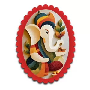 Ganesha Wall Decorative Showpiece 6 X 8 Inch | 4 MM MDF Wooden Glossy Sublimation Print | Back Hook Wall Hanging | Home Temple & Living Room Decor (F57453) Ganesha Wall Decorative Showpiece 6 X 8 Inch | 4 MM MDF Wooden Glossy Sublimation Print | Back Hook Wall Hanging | Home Temple & Living Room Decor (F57453)