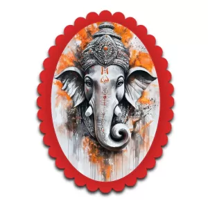 Ganesha Wall Decorative Showpiece 6 X 8 Inch | 4 MM MDF Wooden Glossy Sublimation Print | Back Hook Wall Hanging | Home Temple & Living Room Decor (F57481) Ganesha Wall Decorative Showpiece 6 X 8 Inch | 4 MM MDF Wooden Glossy Sublimation Print | Back Hook Wall Hanging | Home Temple & Living Room Decor (F57481)