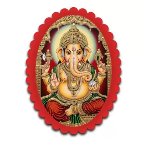 Ganesha Wall Decorative Showpiece 6 X 8 Inch | 4 MM MDF Wooden Glossy Sublimation Print | Back Hook Wall Hanging | Home Temple & Living Room Decor (F57510) Ganesha Wall Decorative Showpiece 6 X 8 Inch | 4 MM MDF Wooden Glossy Sublimation Print | Back Hook Wall Hanging | Home Temple & Living Room Decor (F57510)